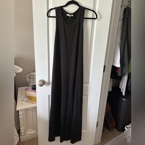black maxi dress